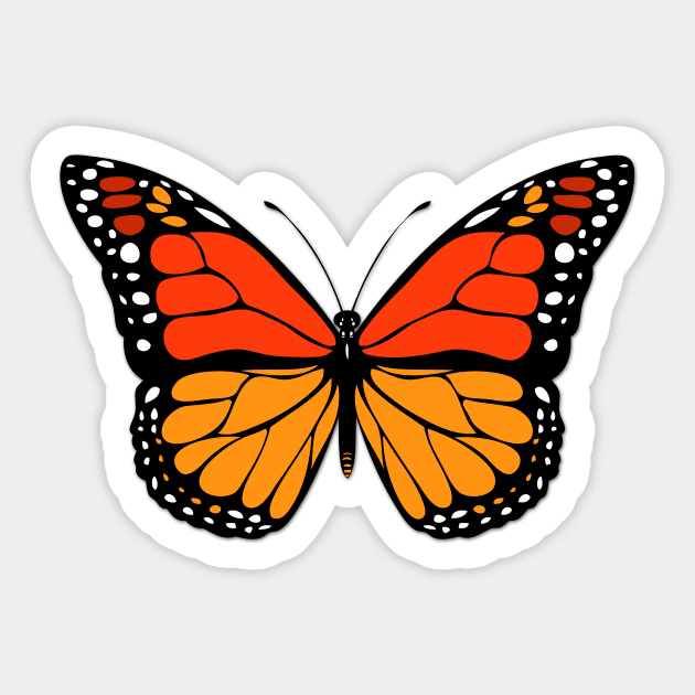 Monarch butterfly Sticker by Gaspar Avila